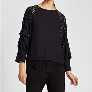 Zara embellished top